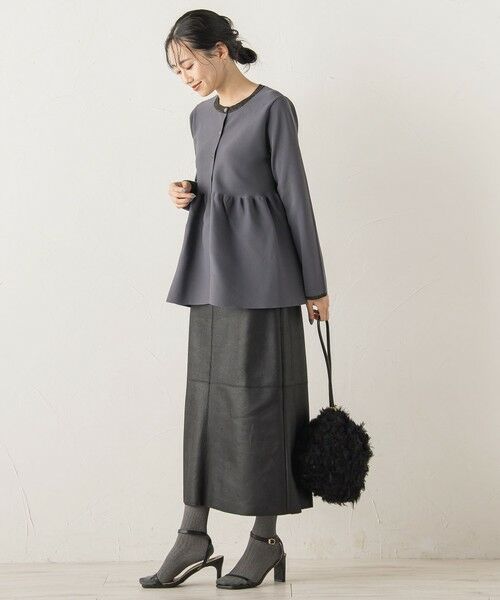 Droite lautreamont / ドロワットロートレアモン ニット・セーター | ペプラムカーディガンニット≪手洗い可能≫ | 詳細25