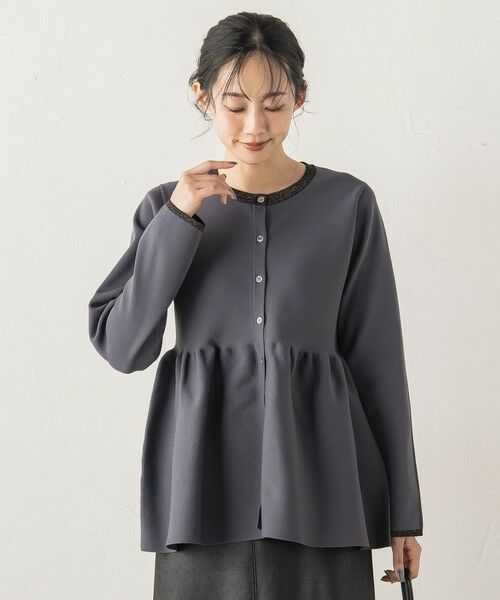 Droite lautreamont / ドロワットロートレアモン ニット・セーター | ペプラムカーディガンニット≪手洗い可能≫ | 詳細26