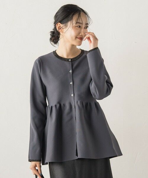 Droite lautreamont / ドロワットロートレアモン ニット・セーター | ペプラムカーディガンニット≪手洗い可能≫ | 詳細27