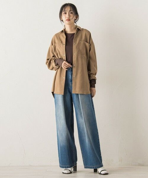 Droite lautreamont / ドロワットロートレアモン シャツ・ブラウス | フェイクスエードシャツ≪洗濯機で洗える≫ | 詳細8