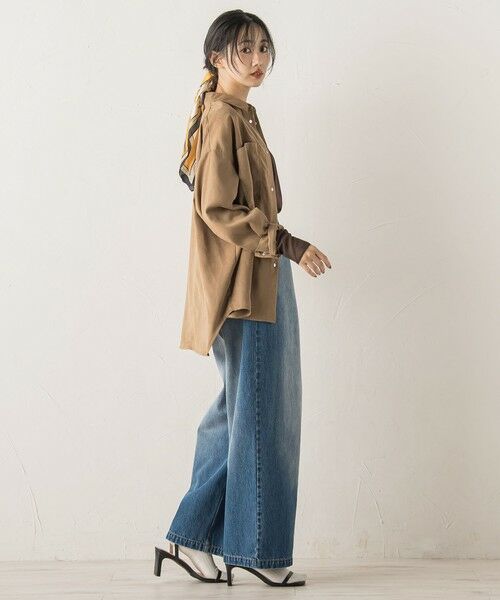 Droite lautreamont / ドロワットロートレアモン シャツ・ブラウス | フェイクスエードシャツ≪洗濯機で洗える≫ | 詳細10