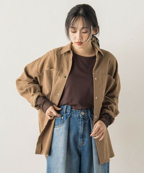 Droite lautreamont / ドロワットロートレアモン シャツ・ブラウス | フェイクスエードシャツ≪洗濯機で洗える≫ | 詳細11