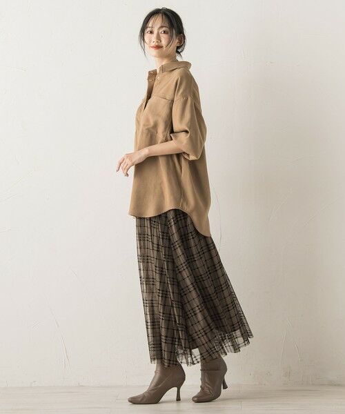 Droite lautreamont / ドロワットロートレアモン シャツ・ブラウス | フェイクスエードシャツ≪洗濯機で洗える≫ | 詳細3