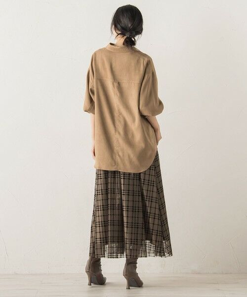 Droite lautreamont / ドロワットロートレアモン シャツ・ブラウス | フェイクスエードシャツ≪洗濯機で洗える≫ | 詳細4