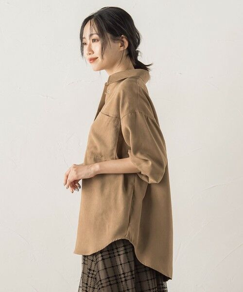 Droite lautreamont / ドロワットロートレアモン シャツ・ブラウス | フェイクスエードシャツ≪洗濯機で洗える≫ | 詳細6
