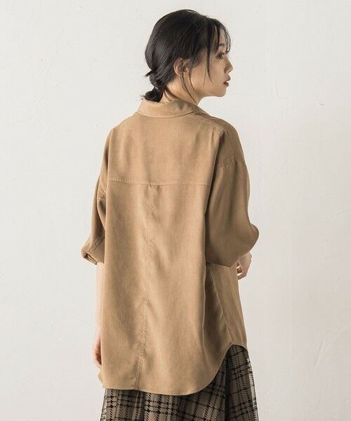 Droite lautreamont / ドロワットロートレアモン シャツ・ブラウス | フェイクスエードシャツ≪洗濯機で洗える≫ | 詳細7