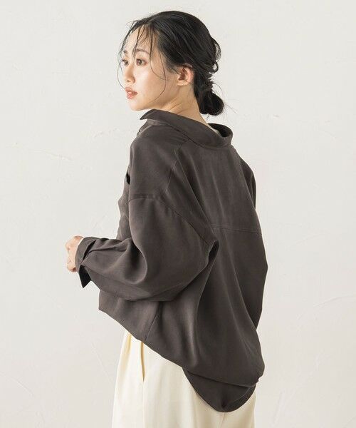 Droite lautreamont / ドロワットロートレアモン シャツ・ブラウス | フェイクスエードシャツ≪洗濯機で洗える≫ | 詳細25