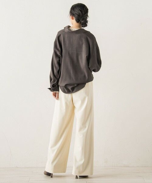 Droite lautreamont / ドロワットロートレアモン シャツ・ブラウス | フェイクスエードシャツ≪洗濯機で洗える≫ | 詳細20