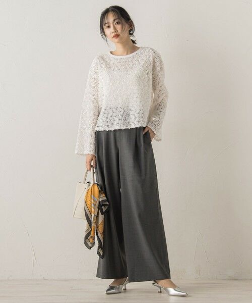 Droite lautreamont / ドロワットロートレアモン シャツ・ブラウス | フェザーチュールモールブラウス≪手洗い可能≫ | 詳細1