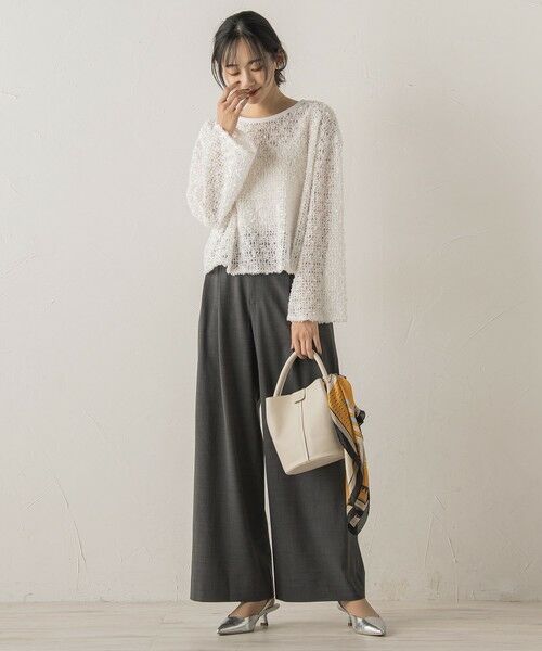 Droite lautreamont / ドロワットロートレアモン シャツ・ブラウス | フェザーチュールモールブラウス≪手洗い可能≫ | 詳細2