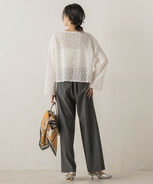 Droite lautreamont / ドロワットロートレアモン シャツ・ブラウス | フェザーチュールモールブラウス≪手洗い可能≫ | 詳細3