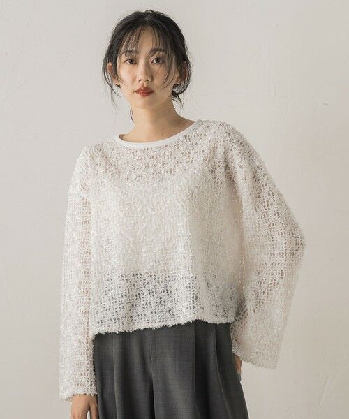 Droite lautreamont / ドロワットロートレアモン シャツ・ブラウス | フェザーチュールモールブラウス≪手洗い可能≫ | 詳細4