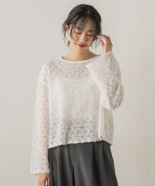 Droite lautreamont / ドロワットロートレアモン シャツ・ブラウス | フェザーチュールモールブラウス≪手洗い可能≫ | 詳細5