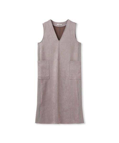 Droite lautreamont / ドロワットロートレアモン ロング・マキシ丈ワンピース | マシュマロスウェードワンピース≪手洗い可能≫ | 詳細4