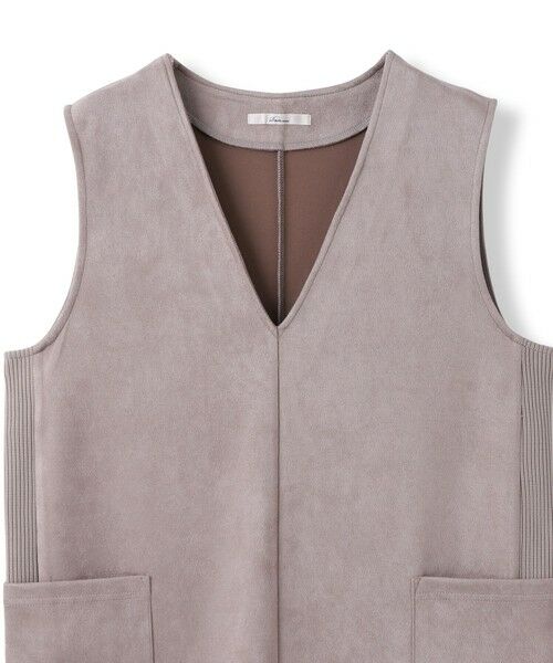 Droite lautreamont / ドロワットロートレアモン ロング・マキシ丈ワンピース | マシュマロスウェードワンピース≪手洗い可能≫ | 詳細6