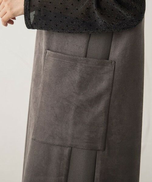 Droite lautreamont / ドロワットロートレアモン ロング・マキシ丈ワンピース | マシュマロスウェードワンピース≪手洗い可能≫ | 詳細14