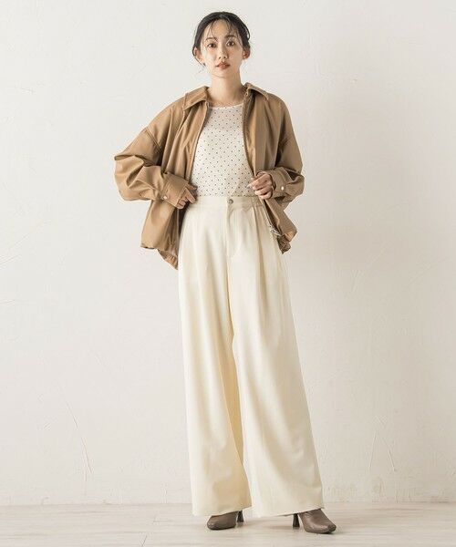 Droite lautreamont / ドロワットロートレアモン カットソー | ラメフロッキードットプルオーバー≪手洗い可能≫ | 詳細2