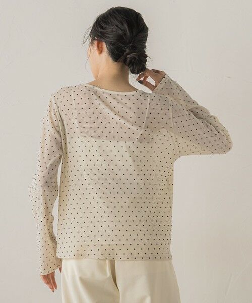 Droite lautreamont / ドロワットロートレアモン カットソー | ラメフロッキードットプルオーバー≪手洗い可能≫ | 詳細6