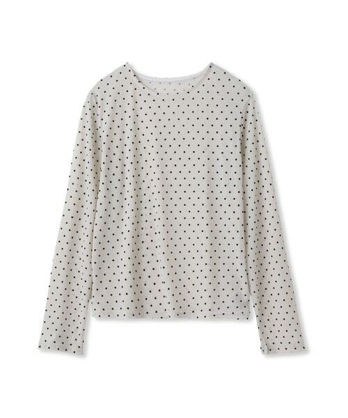 Droite lautreamont / ドロワットロートレアモン カットソー | ラメフロッキードットプルオーバー≪手洗い可能≫ | 詳細9