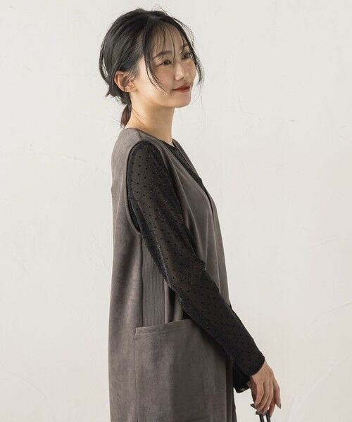 Droite lautreamont / ドロワットロートレアモン カットソー | ラメフロッキードットプルオーバー≪手洗い可能≫ | 詳細18