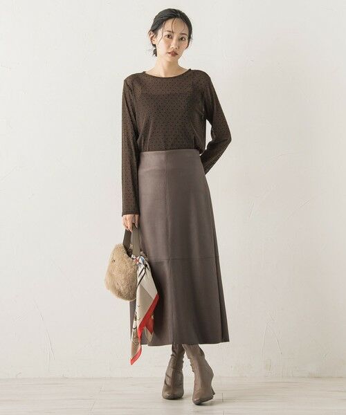 Droite lautreamont / ドロワットロートレアモン カットソー | ラメフロッキードットプルオーバー≪手洗い可能≫ | 詳細22