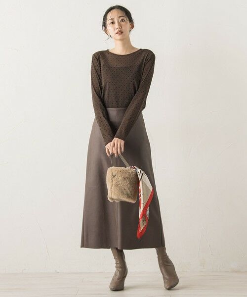 Droite lautreamont / ドロワットロートレアモン カットソー | ラメフロッキードットプルオーバー≪手洗い可能≫ | 詳細23