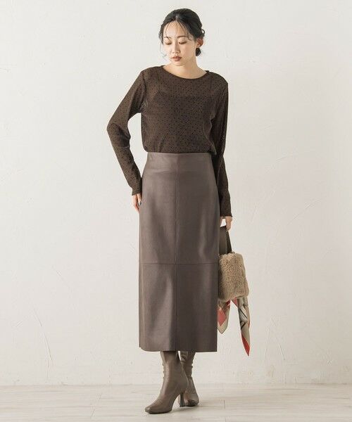 Droite lautreamont / ドロワットロートレアモン カットソー | ラメフロッキードットプルオーバー≪手洗い可能≫ | 詳細24