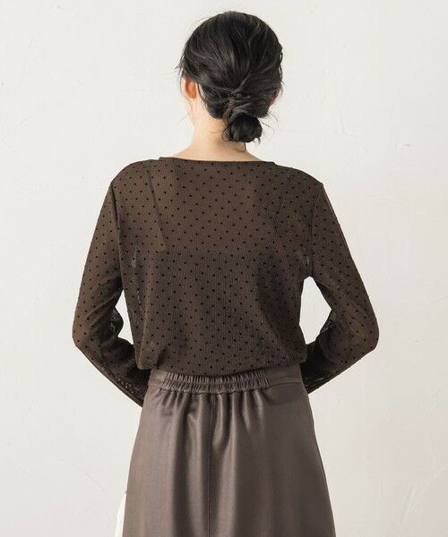 Droite lautreamont / ドロワットロートレアモン カットソー | ラメフロッキードットプルオーバー≪手洗い可能≫ | 詳細29