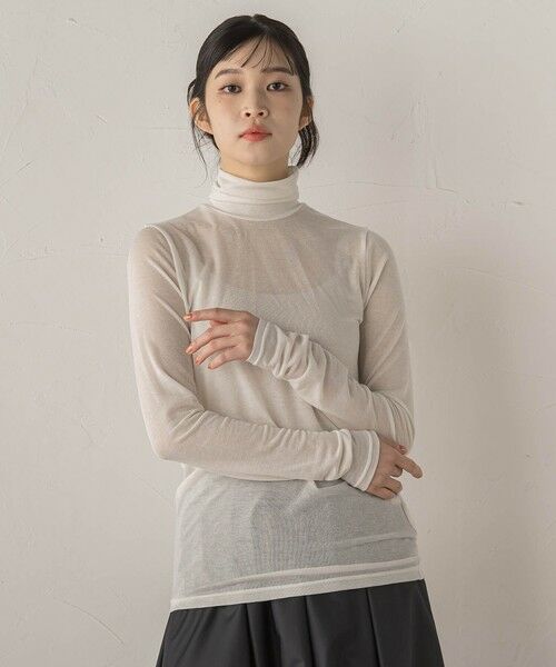 Droite lautreamont / ドロワットロートレアモン カットソー | カシミヤシルクシアーラメカットソー≪手洗い可能≫ | 詳細1