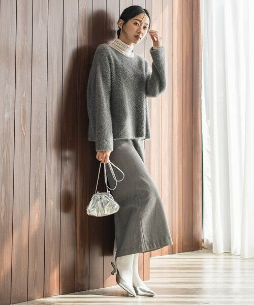 Droite lautreamont / ドロワットロートレアモン カットソー | カシミヤシルクシアーラメカットソー≪手洗い可能≫ | 詳細11