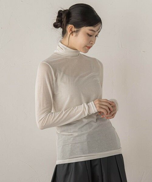 Droite lautreamont / ドロワットロートレアモン カットソー | カシミヤシルクシアーラメカットソー≪手洗い可能≫ | 詳細3