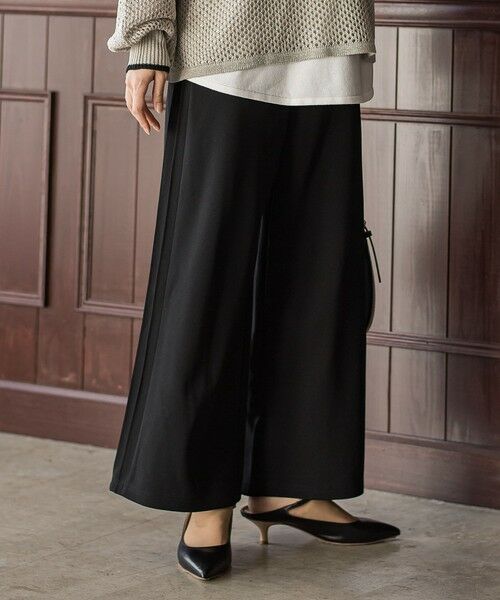 Droite lautreamont / ドロワットロートレアモン その他パンツ | 【WEB限定】カットジョーゼット裏起毛パンツ≪手洗い可能≫ | 詳細4