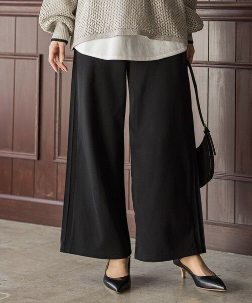 Droite lautreamont / ドロワットロートレアモン その他パンツ | 【WEB限定】カットジョーゼット裏起毛パンツ≪手洗い可能≫ | 詳細6