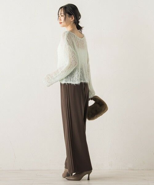 Droite lautreamont / ドロワットロートレアモン その他パンツ | 【WEB限定】カットジョーゼット裏起毛パンツ≪手洗い可能≫ | 詳細9