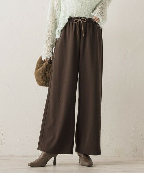 Droite lautreamont / ドロワットロートレアモン その他パンツ | 【WEB限定】カットジョーゼット裏起毛パンツ≪手洗い可能≫ | 詳細10