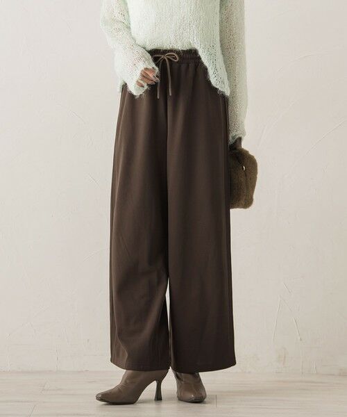 Droite lautreamont / ドロワットロートレアモン その他パンツ | 【WEB限定】カットジョーゼット裏起毛パンツ≪手洗い可能≫ | 詳細12