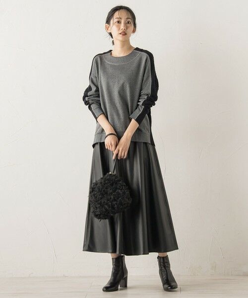 Droite lautreamont / ドロワットロートレアモン ミニ・ひざ丈スカート | レザーライクスカート≪洗濯機で洗える≫ | 詳細12