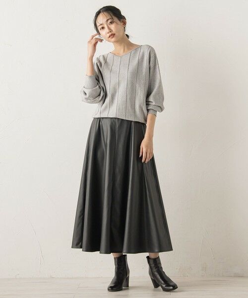 Droite lautreamont / ドロワットロートレアモン ミニ・ひざ丈スカート | レザーライクスカート≪洗濯機で洗える≫ | 詳細13