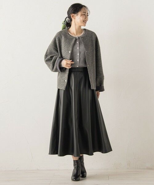 Droite lautreamont / ドロワットロートレアモン ミニ・ひざ丈スカート | レザーライクスカート≪洗濯機で洗える≫ | 詳細14