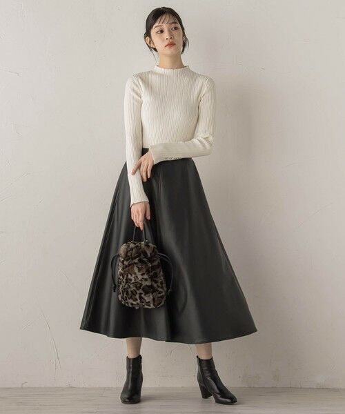 Droite lautreamont / ドロワットロートレアモン ミニ・ひざ丈スカート | レザーライクスカート≪洗濯機で洗える≫ | 詳細15