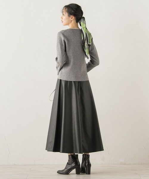 Droite lautreamont / ドロワットロートレアモン ミニ・ひざ丈スカート | レザーライクスカート≪洗濯機で洗える≫ | 詳細4