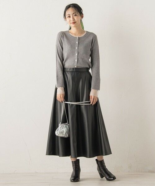Droite lautreamont / ドロワットロートレアモン ミニ・ひざ丈スカート | レザーライクスカート≪洗濯機で洗える≫ | 詳細9