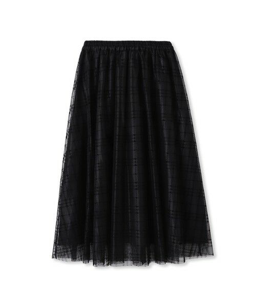 Droite lautreamont / ドロワットロートレアモン ミニ・ひざ丈スカート | フロッキーチェックスカート≪手洗い可能≫ | 詳細11