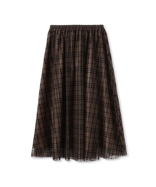 Droite lautreamont / ドロワットロートレアモン ミニ・ひざ丈スカート | フロッキーチェックスカート≪手洗い可能≫ | 詳細24