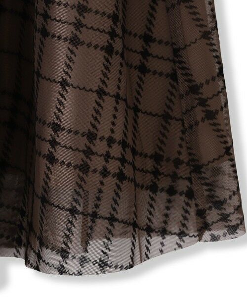 Droite lautreamont / ドロワットロートレアモン ミニ・ひざ丈スカート | フロッキーチェックスカート≪手洗い可能≫ | 詳細27