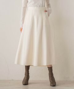 Droite lautreamont / ドロワットロートレアモン ミニ・ひざ丈スカート | 【WEB限定】ライトジャージメルトンスカート≪手洗い可能≫