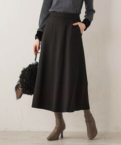 Droite lautreamont / ドロワットロートレアモン ミニ・ひざ丈スカート | 【WEB限定】ライトジャージメルトンスカート≪手洗い可能≫