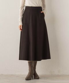 Droite lautreamont / ドロワットロートレアモン ミニ・ひざ丈スカート | 【WEB限定】ライトジャージメルトンスカート≪手洗い可能≫