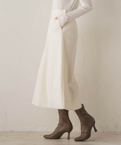 Droite lautreamont / ドロワットロートレアモン ミニ・ひざ丈スカート | 【WEB限定】ライトジャージメルトンスカート≪手洗い可能≫ | 詳細5