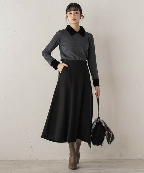 Droite lautreamont / ドロワットロートレアモン ミニ・ひざ丈スカート | 【WEB限定】ライトジャージメルトンスカート≪手洗い可能≫ | 詳細11